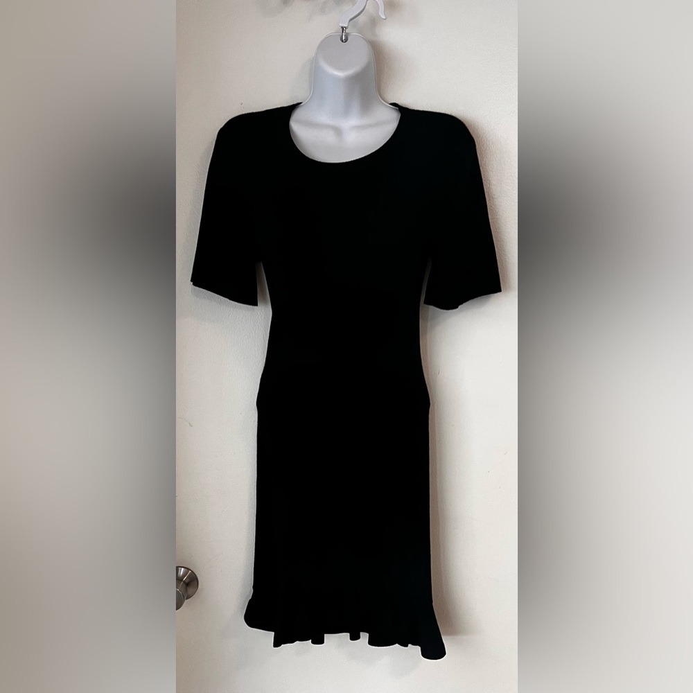 A.L.C. Short Sleeve Ribbed Knit Midi Dress S